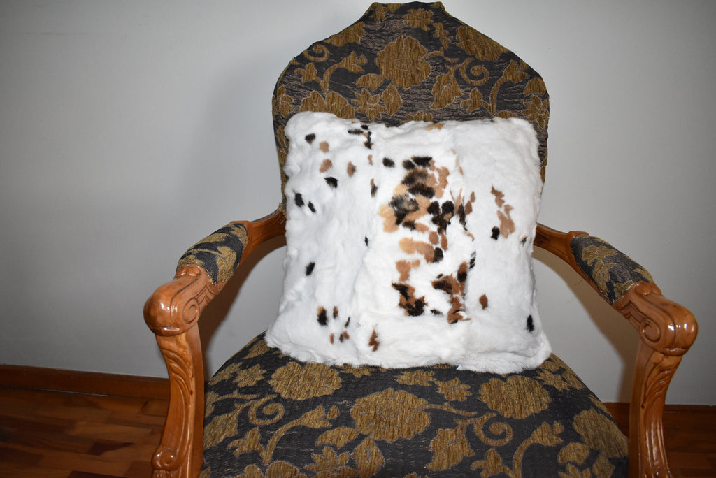 Fur pillow cover | Rex rabbit Fur Pillow Case | Fluffy Fur Pillow | Fur Home Accessories