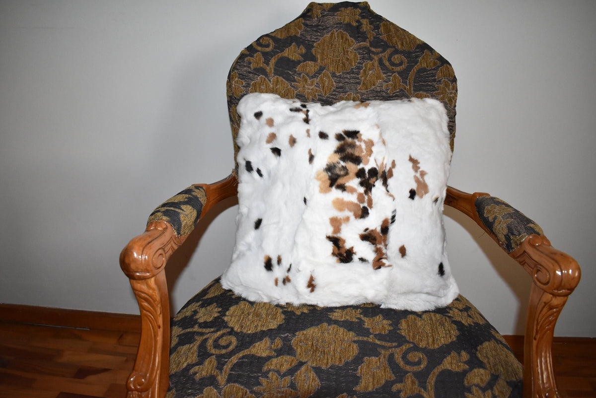 Fur pillow cover | Rex rabbit Fur Pillow Case | Fluffy Fur Pillow | Fur Home Accessories