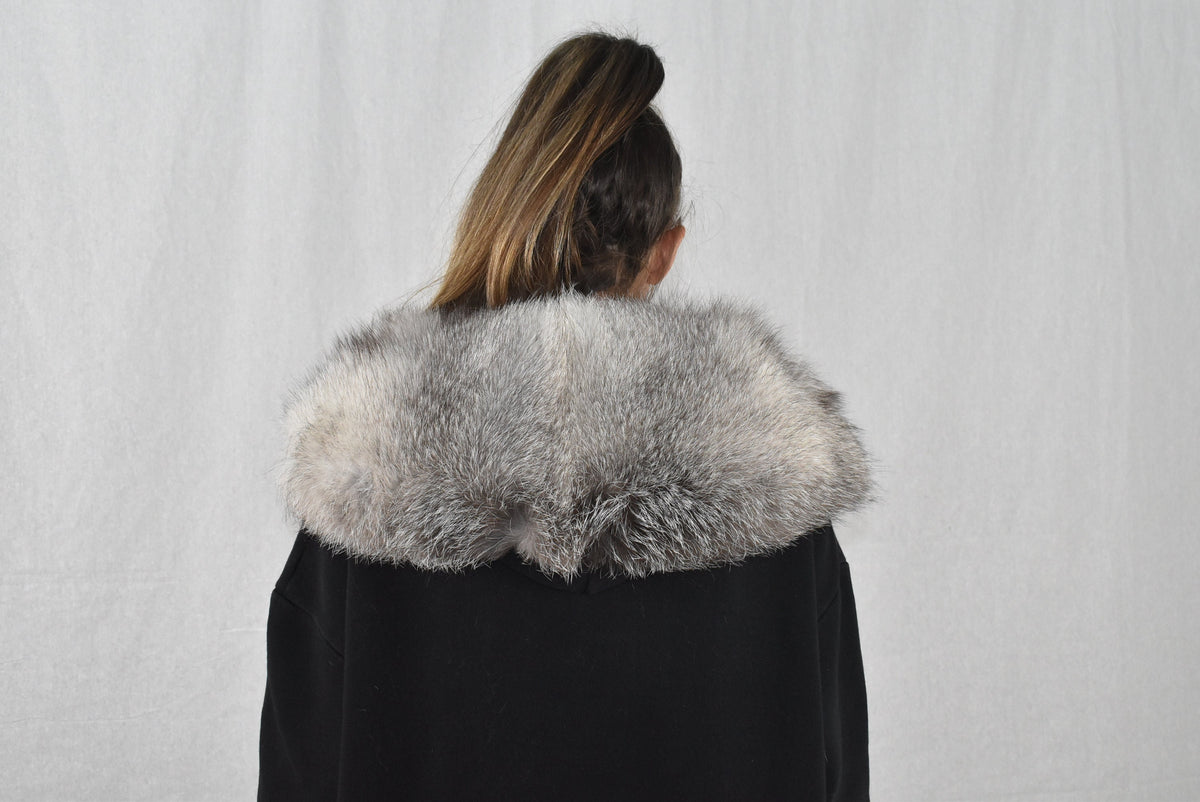 Gorgeous Fox Fur Collar Silver Frost Color . Fashion Fur Collar. Fur collar, Fur scarf , Detachable Fur Collar, Coat collar