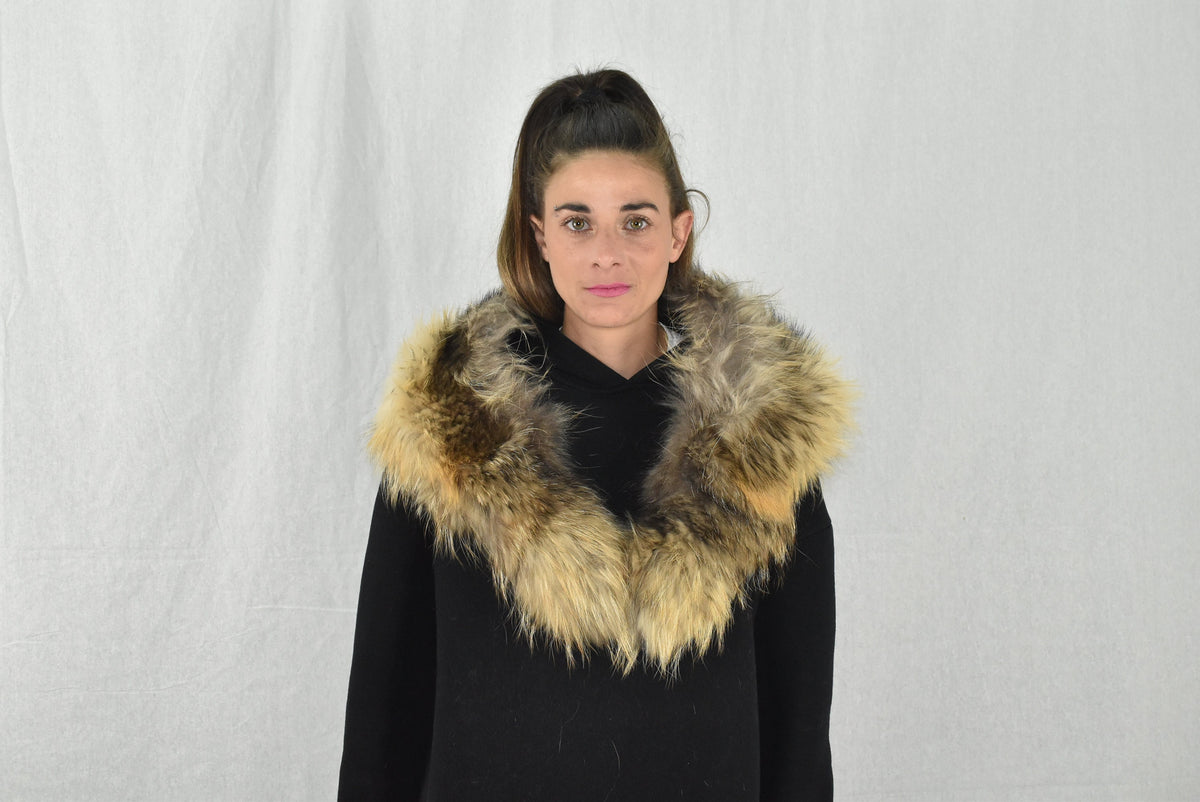 Detachable Fur Collar , Fur Collar, Fox Collar, winter collar, Coat collar,Made In Greece