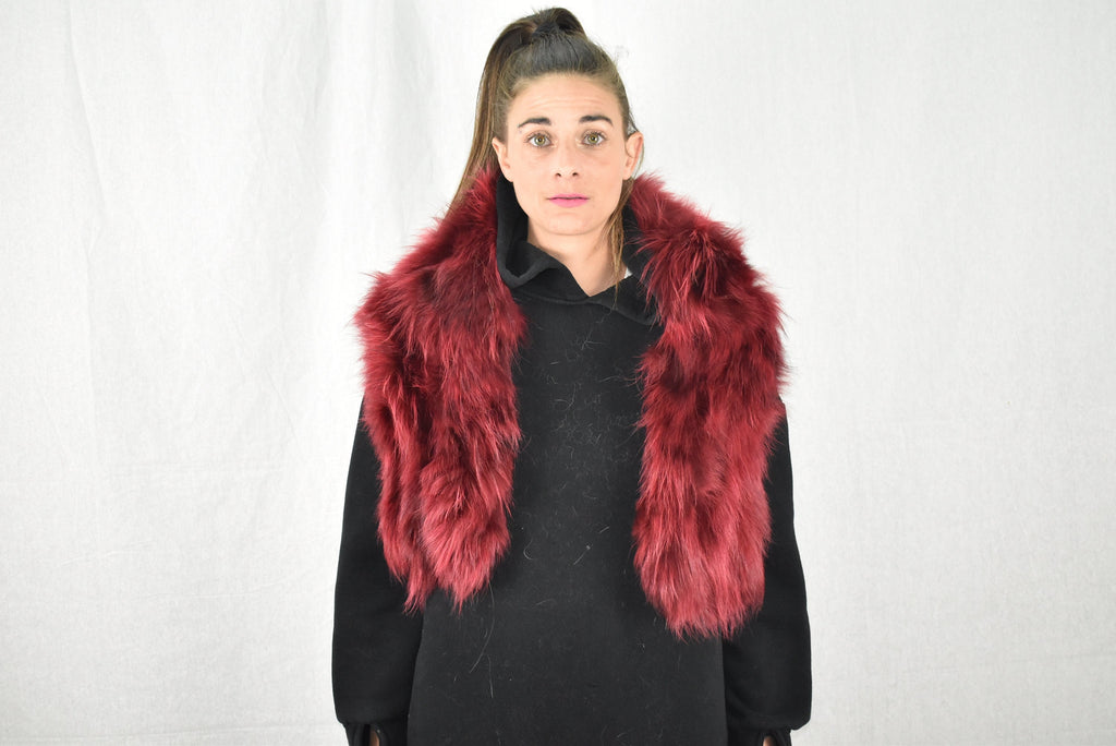 Luxury Red Fox Fur Collar- Scarf