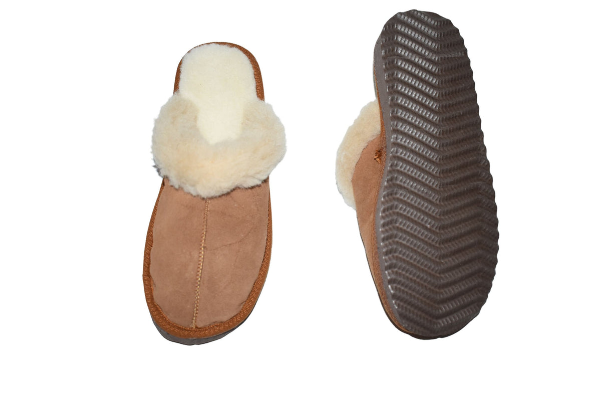 Genuine Sheepskin Slippers | Sheariling Fur Slippers | Winter slippers | Fur slides | Great gift for her