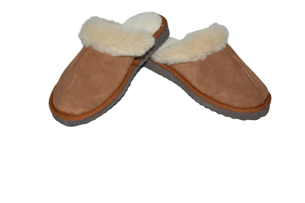 Genuine Sheepskin Slippers | Sheariling Fur Slippers | Winter slippers | Fur slides | Great gift for her