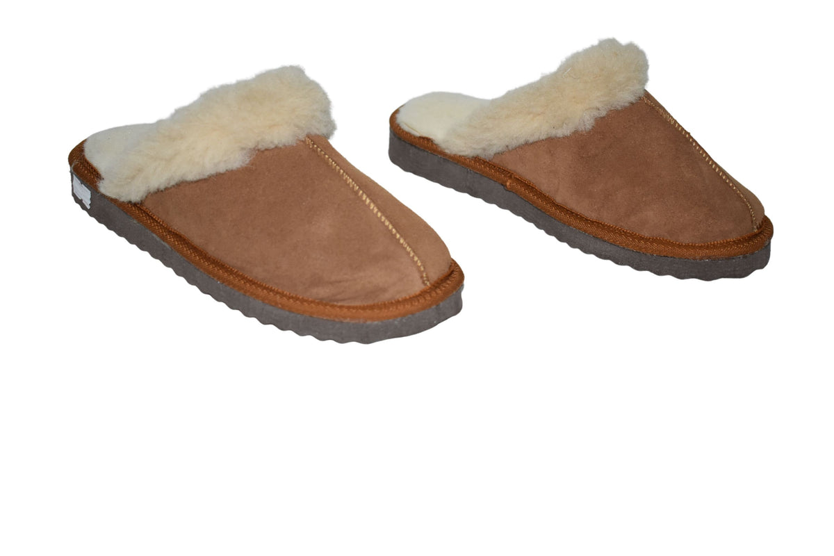 Genuine Sheepskin Slippers | Sheariling Fur Slippers | Winter slippers | Fur slides | Great gift for her