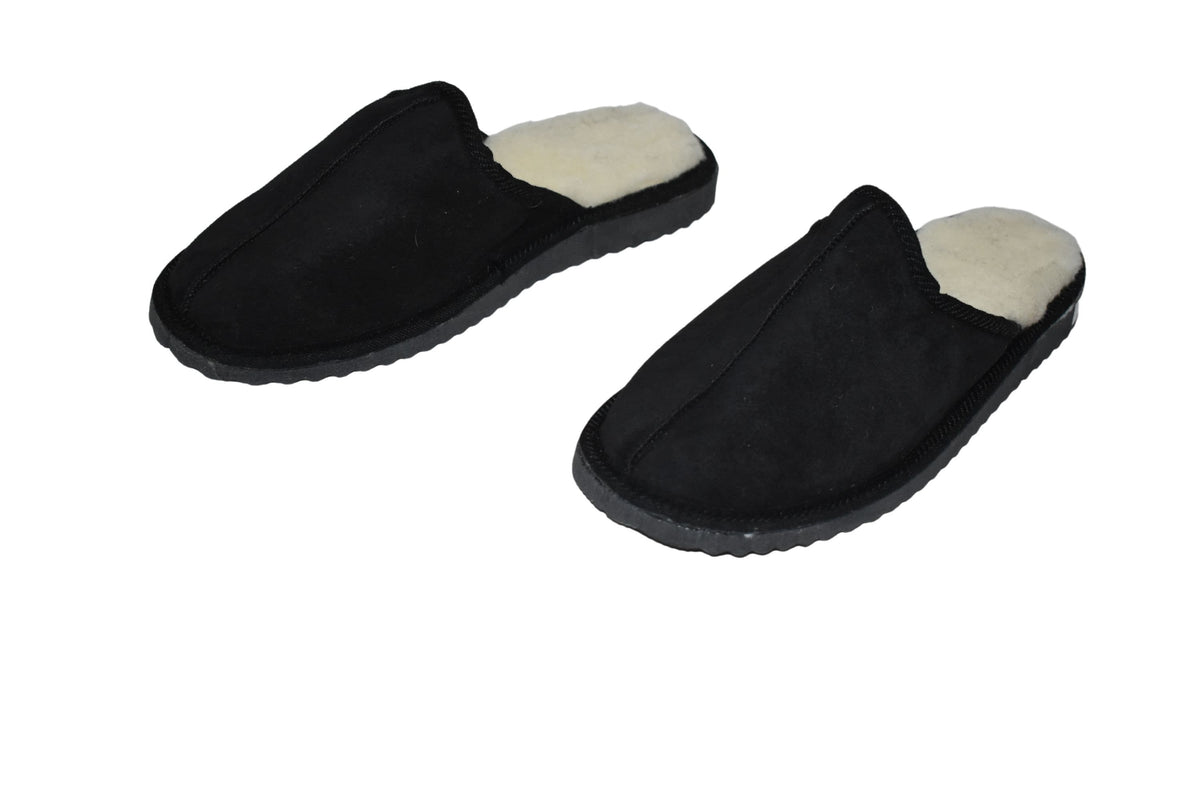 Genuine Sheepskin Slippers For Men | sheariling Fur Slippers | Winter slippers | Fur slides | Leather Slippers