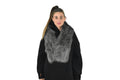 Beautiful Gray Fox Fur Collar,Fur  Scarf, winter fur shawl , Fur Collar for coats