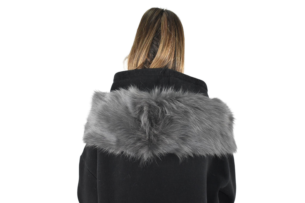 Beautiful Gray Fox Fur Collar,Fur  Scarf, winter fur shawl , Fur Collar for coats