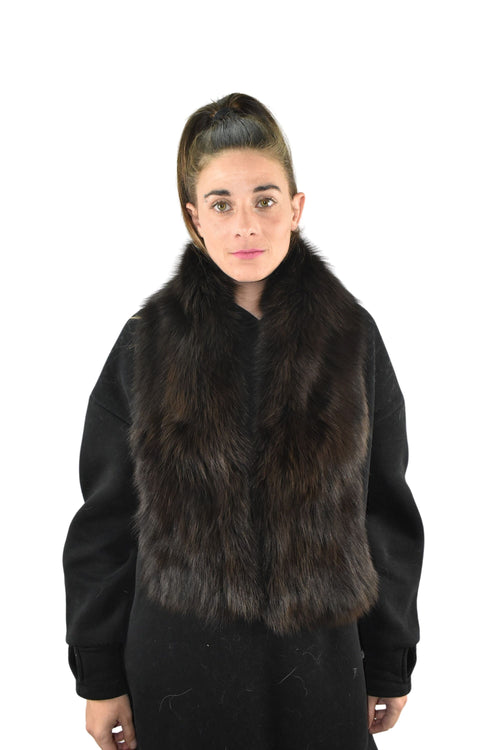 100% natural fox collar , Fur Scarf, Fox fur shawl gift for her , luxury gift for women