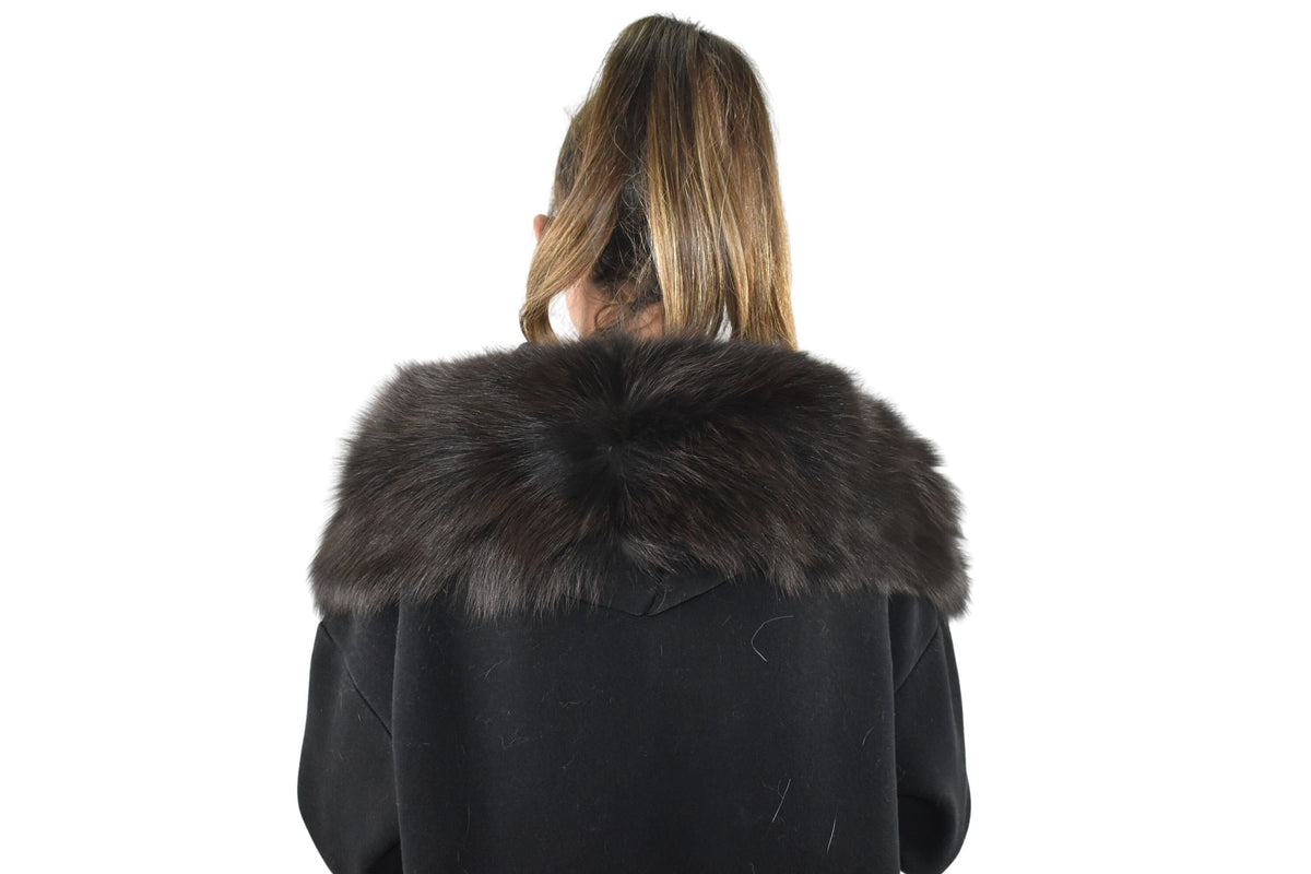 100% natural fox collar , Fur Scarf, Fox fur shawl gift for her , luxury gift for women