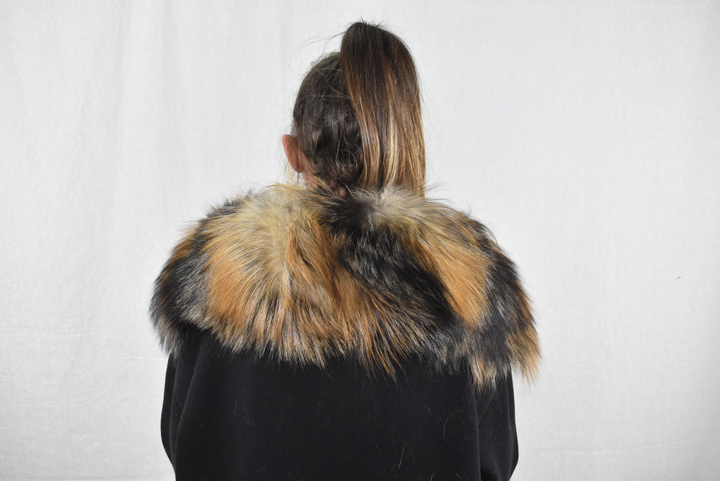 Gorgeous Golden Cross  Fox Fur Collar