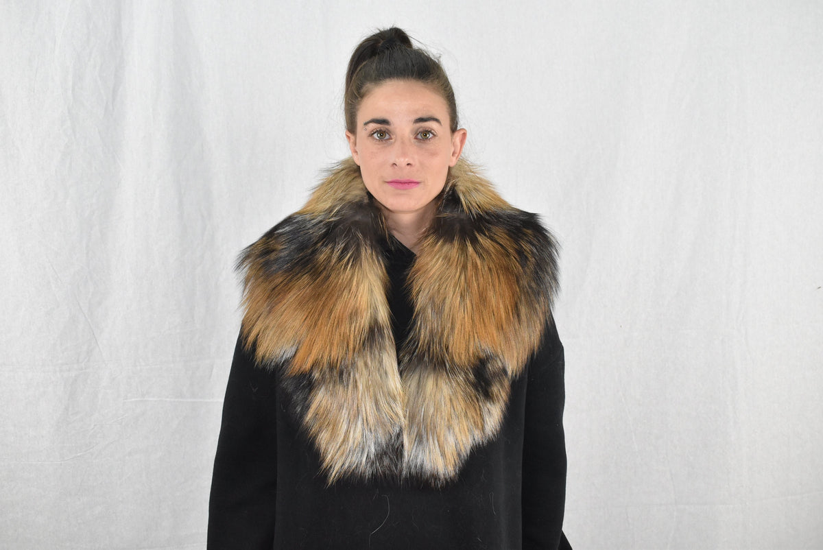 Gorgeous Golden Cross  Fox Fur Collar