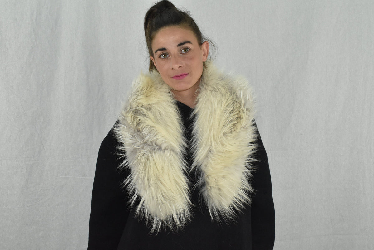 Swanky  Fox Fur Collar, Fur scarf, Coat Collar , Winter Collar, women collar, fashionable Fur collar