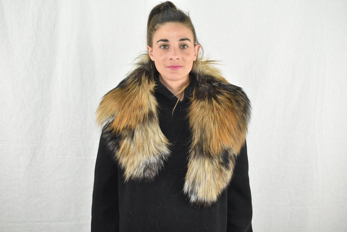 Gorgeous Golden Cross  Fox Fur Collar
