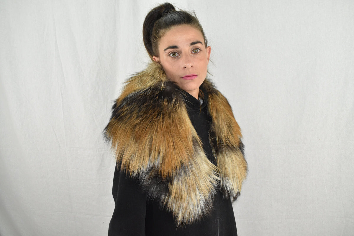 Gorgeous Golden Cross  Fox Fur Collar