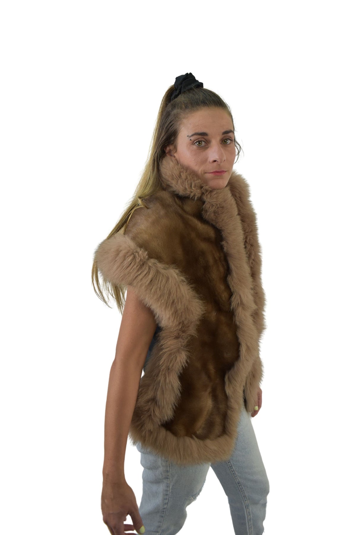 Fur Etole | Mink With fox Stole | Fur Shawls | Luxury fur etole | Bride fur Etole | Mink Fur Wraps | Gift For Her
