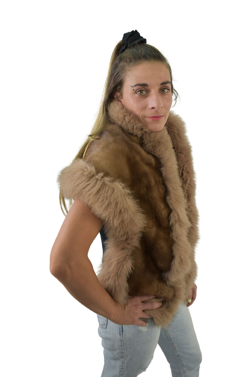 Fur Etole | Mink With fox Stole | Fur Shawls | Luxury fur etole | Bride fur Etole | Mink Fur Wraps | Gift For Her