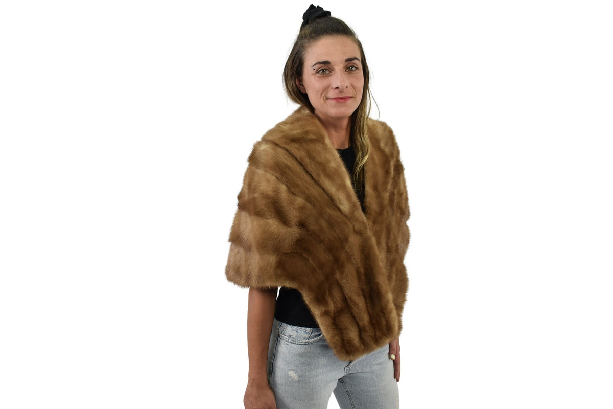Mink Fur Stole / Mink Fur Shawls / Luxury fur etole / Bride fur Etole /Mink Fur Wraps / Gift For Her
