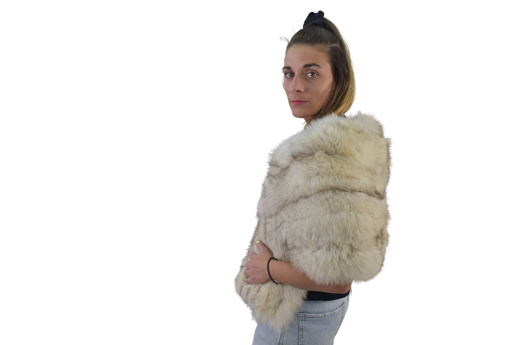 Fox Fur Stole | Natural Fox Fur etole | Fur Stole Fur Wedding | Fur Wrap | Fox Fur Collar | Gift For her