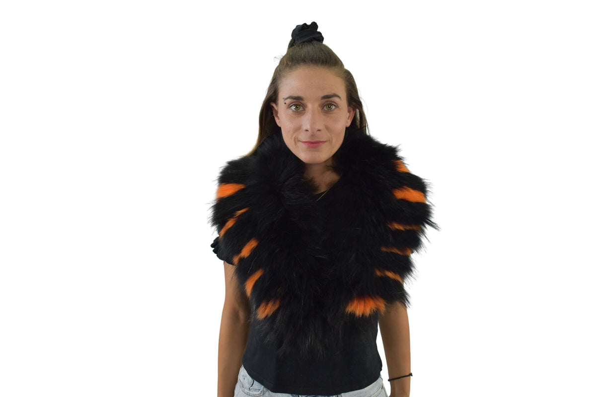 Fox Fur Collar, Natural  Fur collar. Neck Wrap, Fur Scarf. Fur Wrap, Handmade Fur Collar
