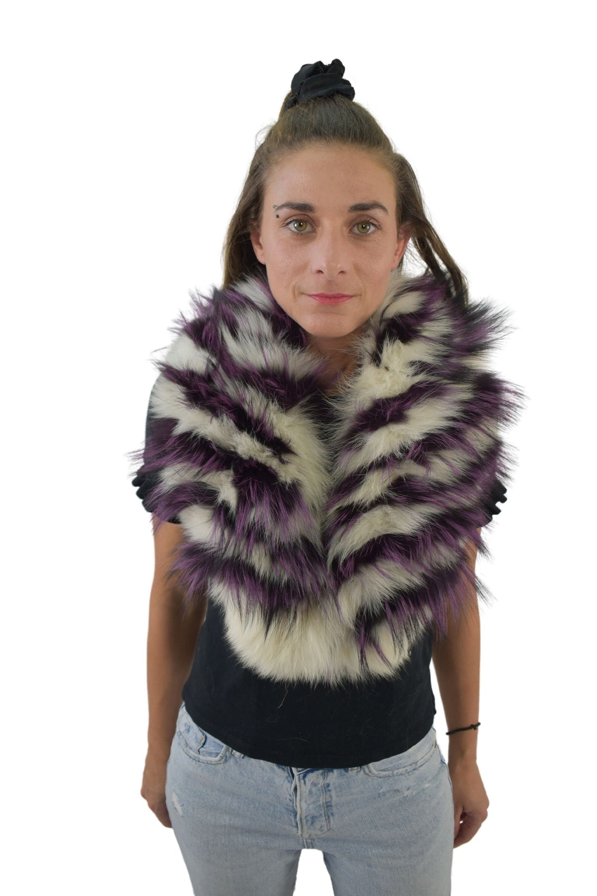 Fox Fur Collar.  Fur collar. Neck Wrap, Fur Scarf. Fur Wrap. Handmade Fur Collar . Gift For her