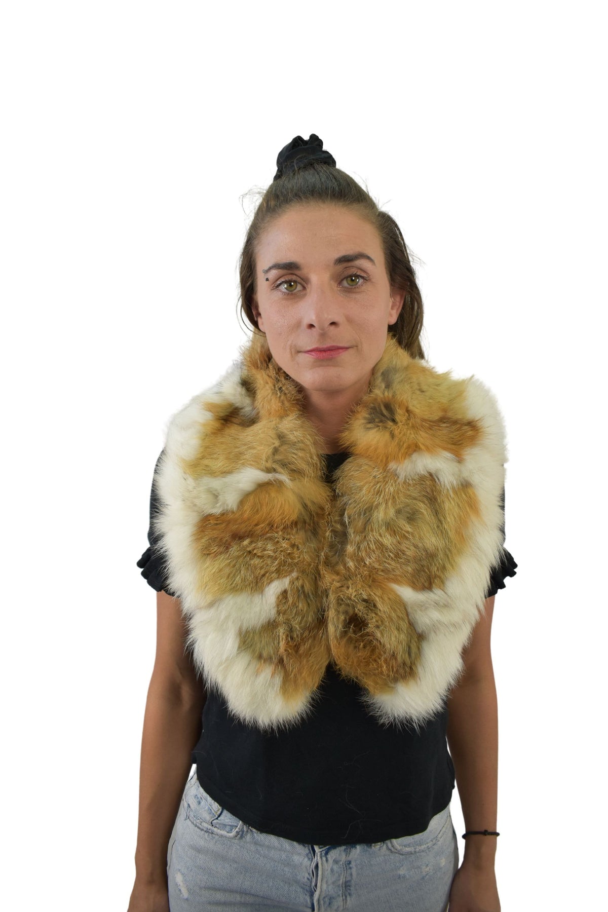 Fox Fur Collar.  Fur Coat  collar. Neck Wrap. Fur Scarf. Fur Wrap. Handmade Fur Collar