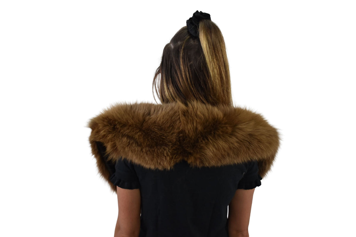 Fox Fur Collar . Real Big Fur Collar . Detachable Fur Colar . Fox Collar . Gift For Her