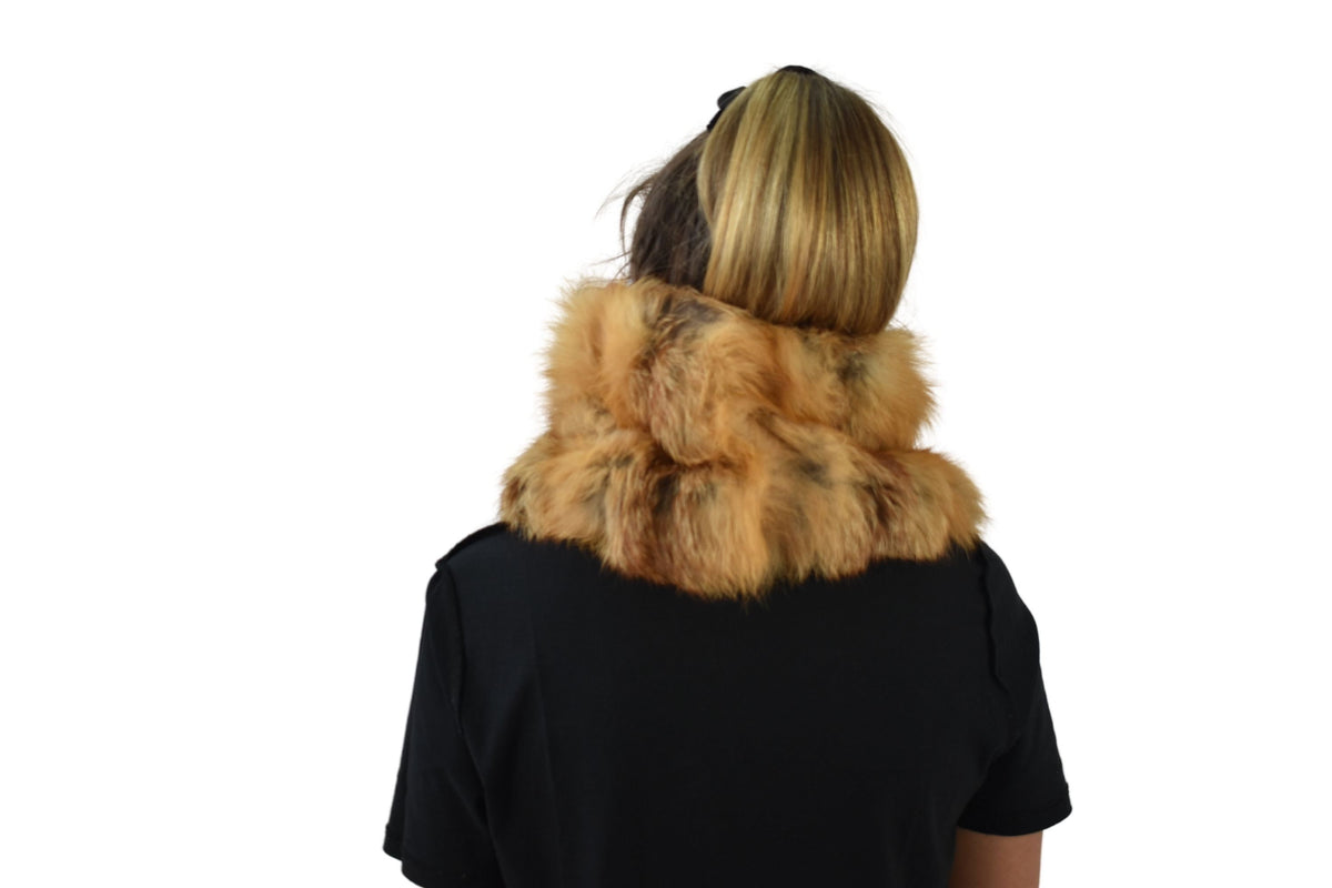 Fox Fur Neck Warmer | Fox Fur Snood | Neck warmer | Fur scarf | Fur Collar |  Luxury Gift For Her