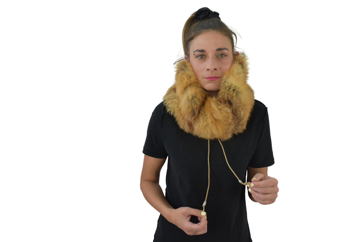 Fox Fur Neck Warmer | Fox Fur Snood | Neck warmer | Fur scarf | Fur Collar |  Luxury Gift For Her
