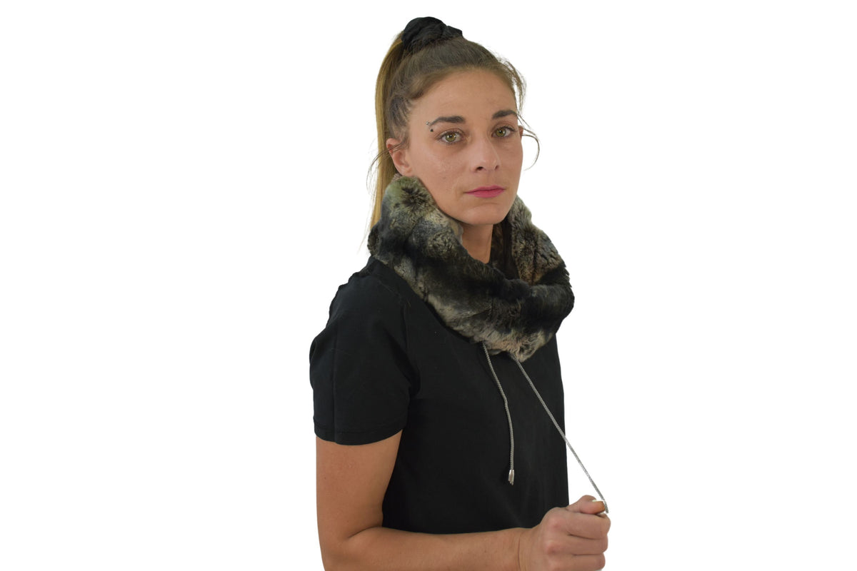 Fur Snood | Fur Neck Warmer | Rex Rabbit Neck warmer | Fur scarf | Fur Collar |  Luxury Gift For Her