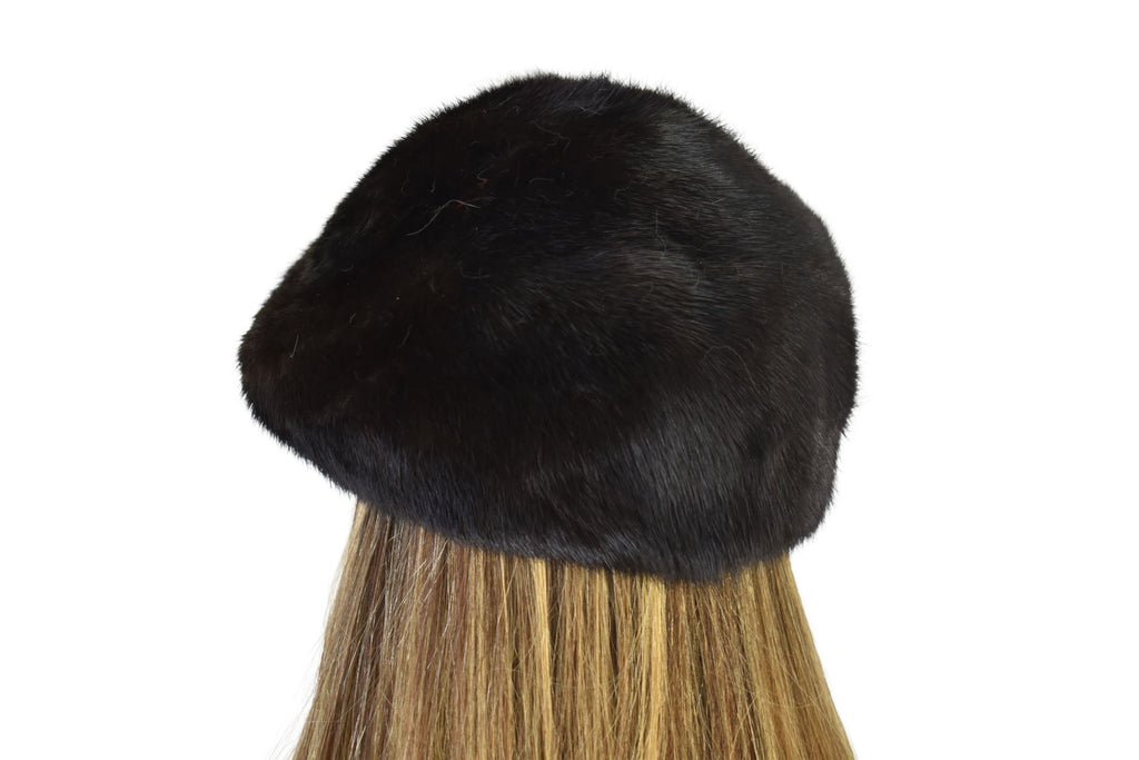 Luxury Fur Hat | Mink Fur Hat  | Bucket Fur Hat | Vintage Brown Mink Hat | Winter Hat For Women | Gift For Her