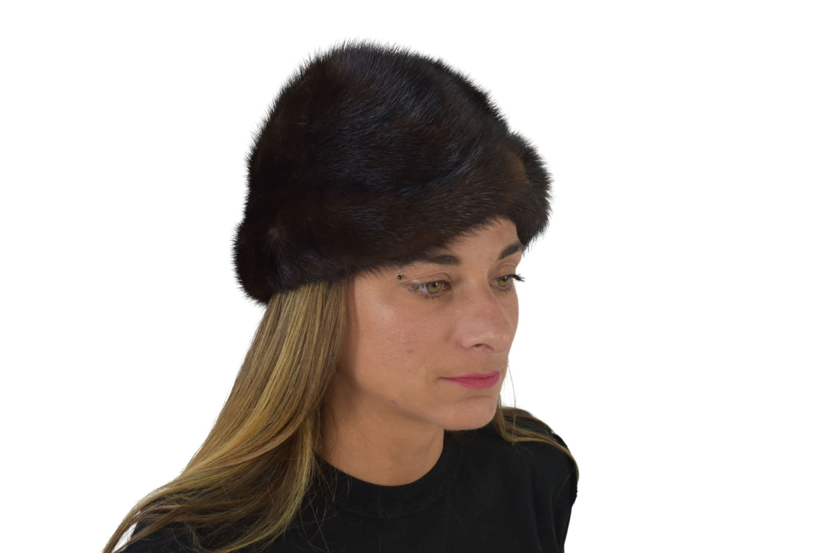Luxury Fur Hat | Mink Fur Hat  |  Fur Hat | Vintage Brown Mink Hat | Winter Hat For Women | Gift For Her