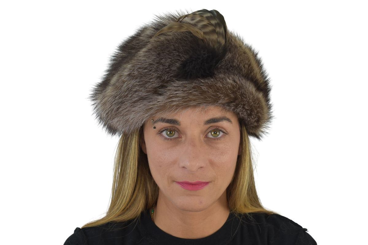 Vintage Fur Hat | Raccoon Fur Hat  | Russian Fur Hat | Fur Cap | Winter Hat For Women | Gift For Her