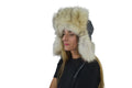 Ushanka Russian Hat | Aviator Fur Hat | Fox Fur Trapper Hat  | Fox And Leather Hat |  Fox Hat | Natural Fox Fur Hat | Gift For Her