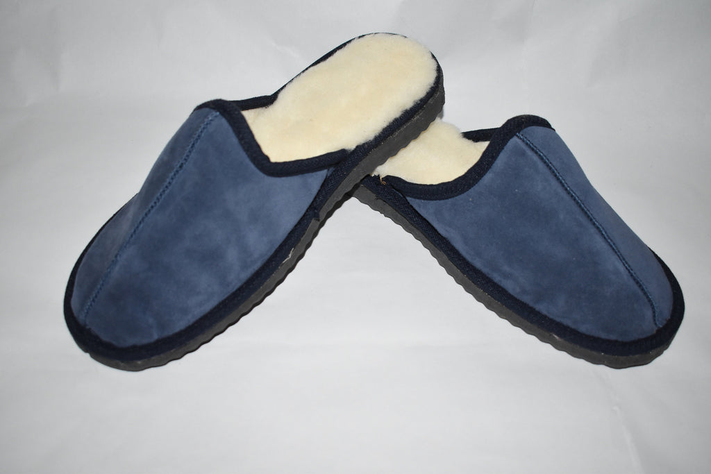 Natural Sheepskin Slippers  |  sheariling Fur Slippers | Winter slippers |Men  Fur slippers | Leather Slippers