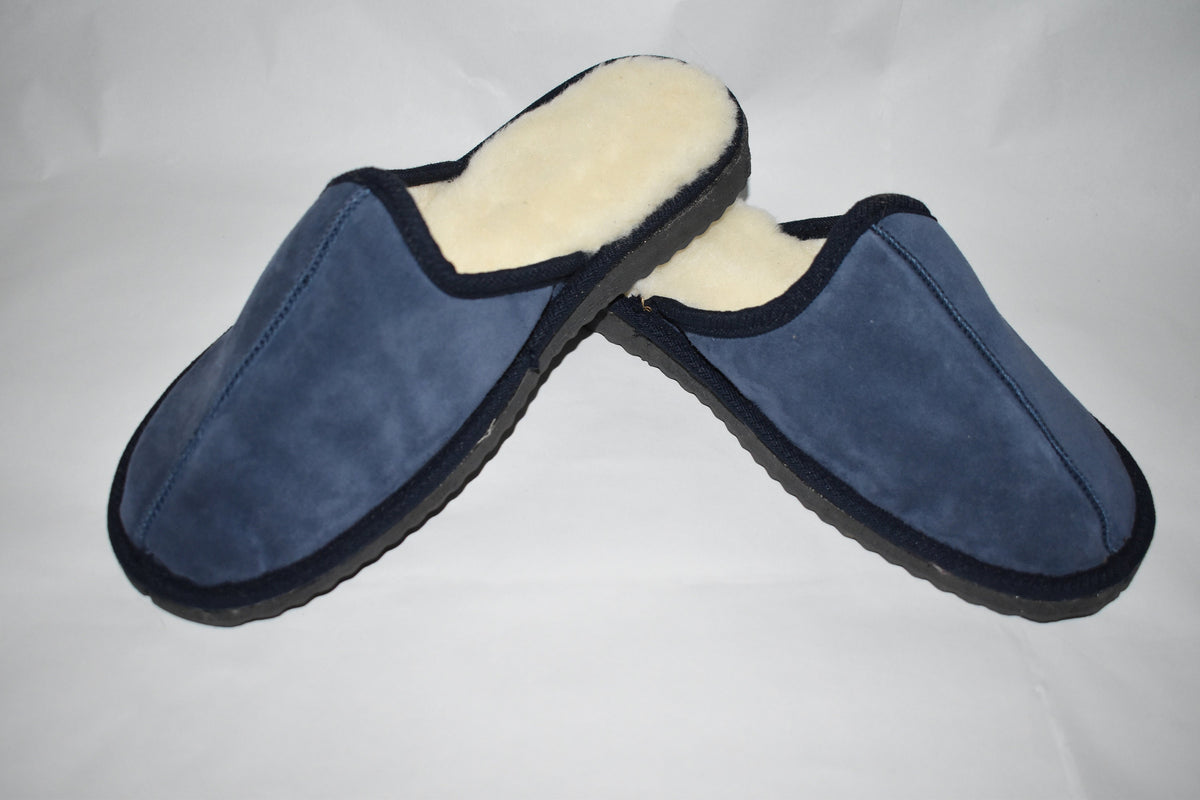 Natural Sheepskin Slippers  |  sheariling Fur Slippers | Winter slippers |Men  Fur slippers | Leather Slippers
