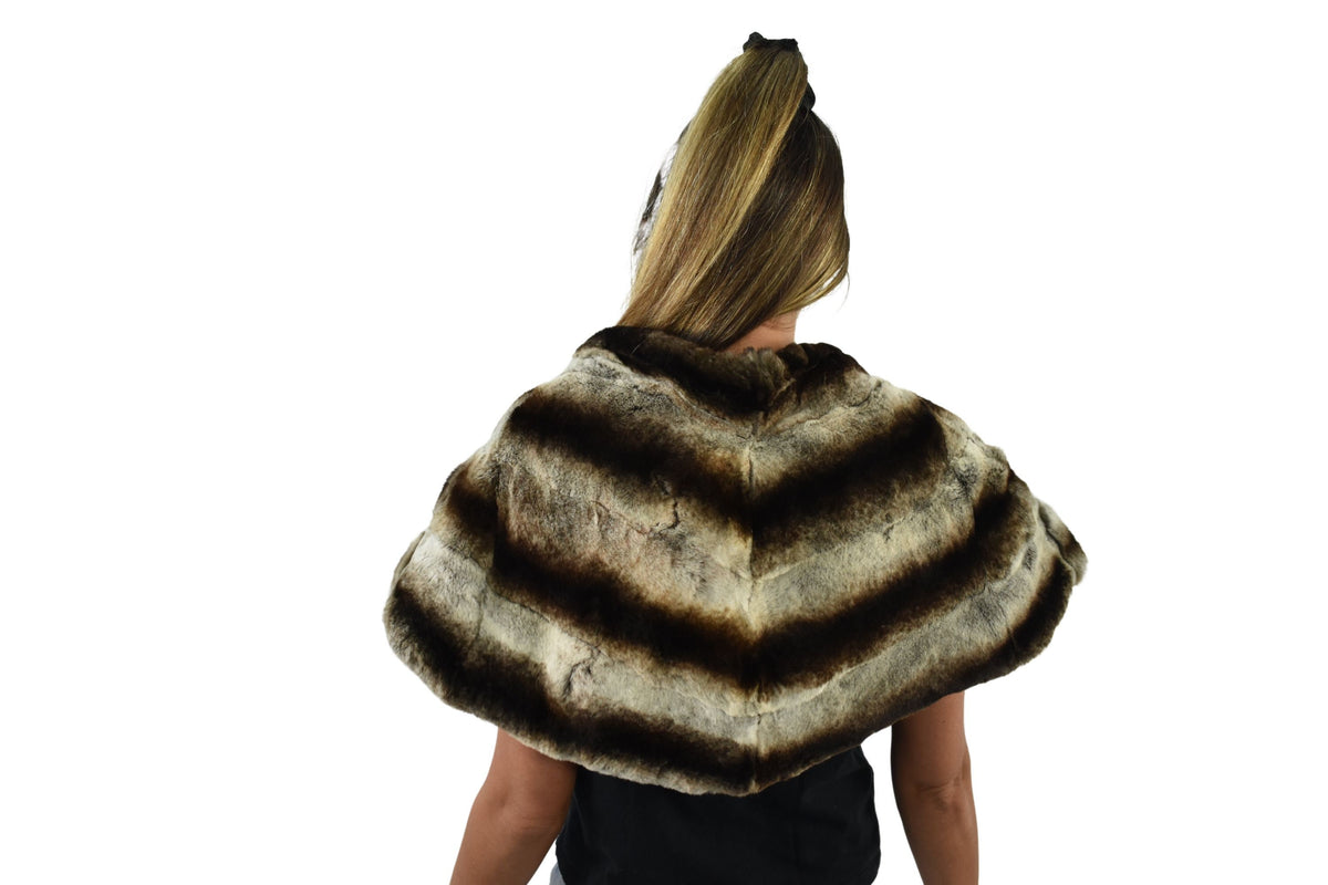 Fur Stole | Rex Rabbit  Fur Stole | Fur Etole | Bolero Fur | Real  Fur Cape | Christmas Gift