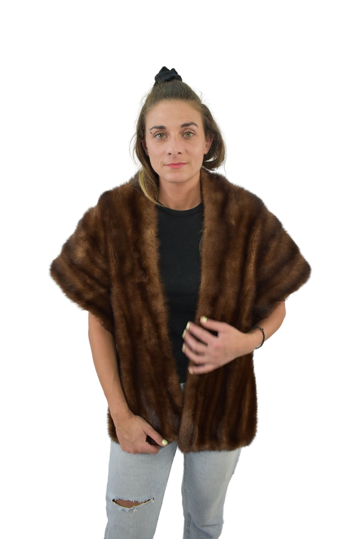 Luxury Mink  Fur Stole / Mink Fur Shawls / Luxury fur etole / Bride fur Etole /Mink Fur Wraps / Gift For Her