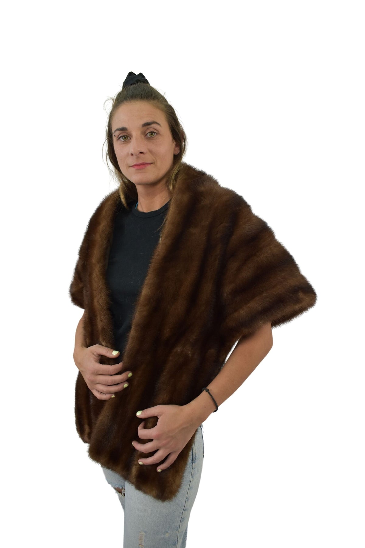 Luxury Mink  Fur Stole / Mink Fur Shawls / Luxury fur etole / Bride fur Etole /Mink Fur Wraps / Gift For Her