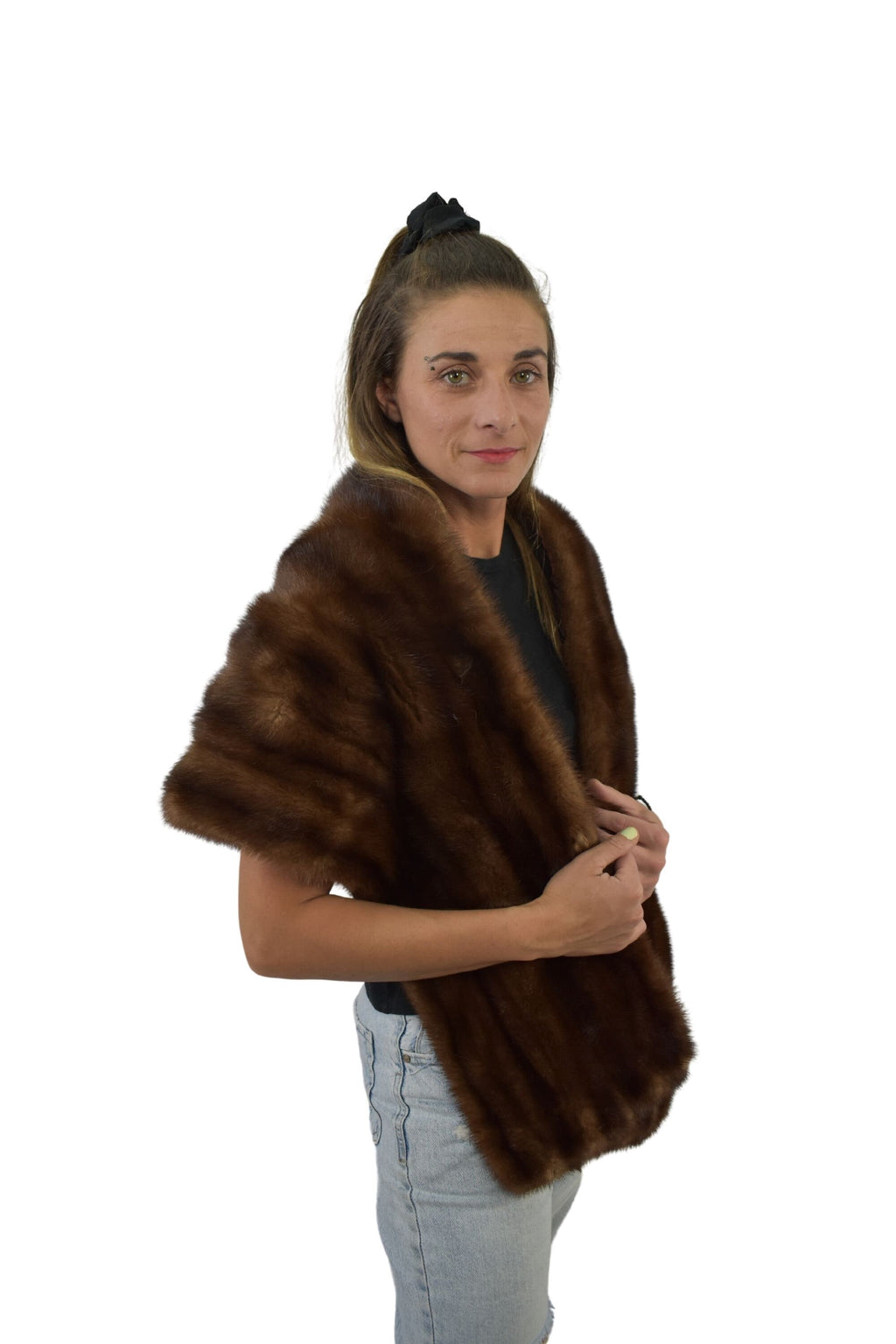 Luxury Mink  Fur Stole / Mink Fur Shawls / Luxury fur etole / Bride fur Etole /Mink Fur Wraps / Gift For Her