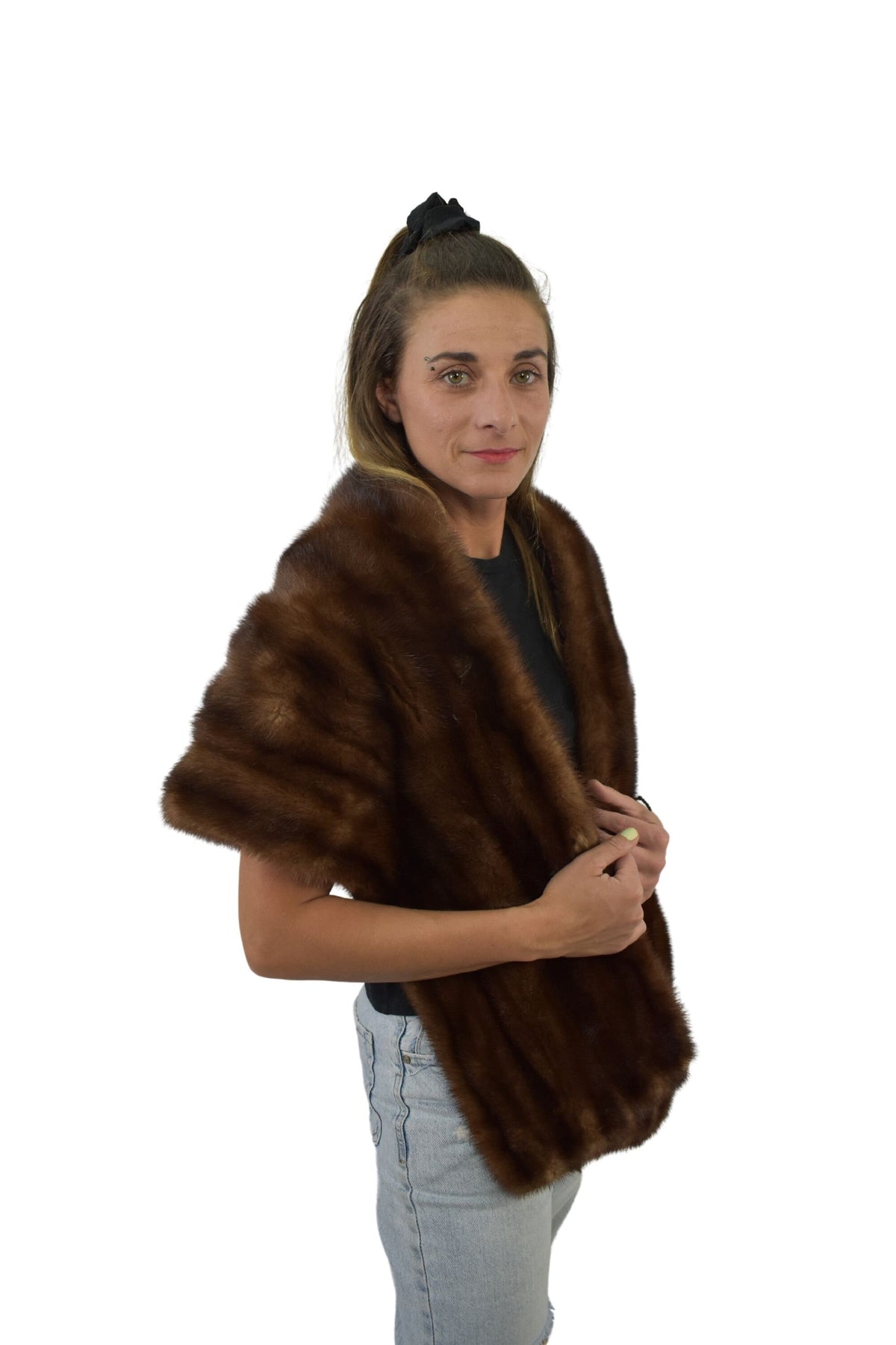 Luxury Mink  Fur Stole / Mink Fur Shawls / Luxury fur etole / Bride fur Etole /Mink Fur Wraps / Gift For Her