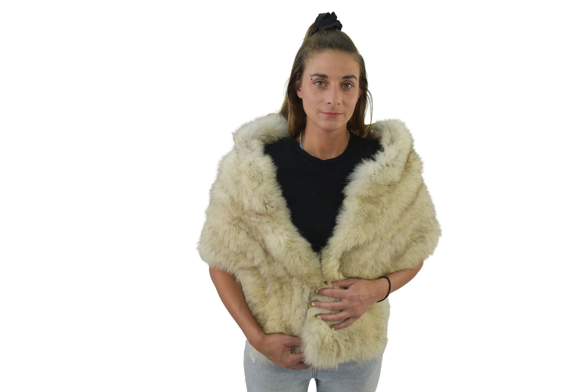 Fox Fur Stole | Natural Fox Fur etole | Fur Stole Fur Wedding | Fur Wrap | Fox Fur Collar | Gift For her