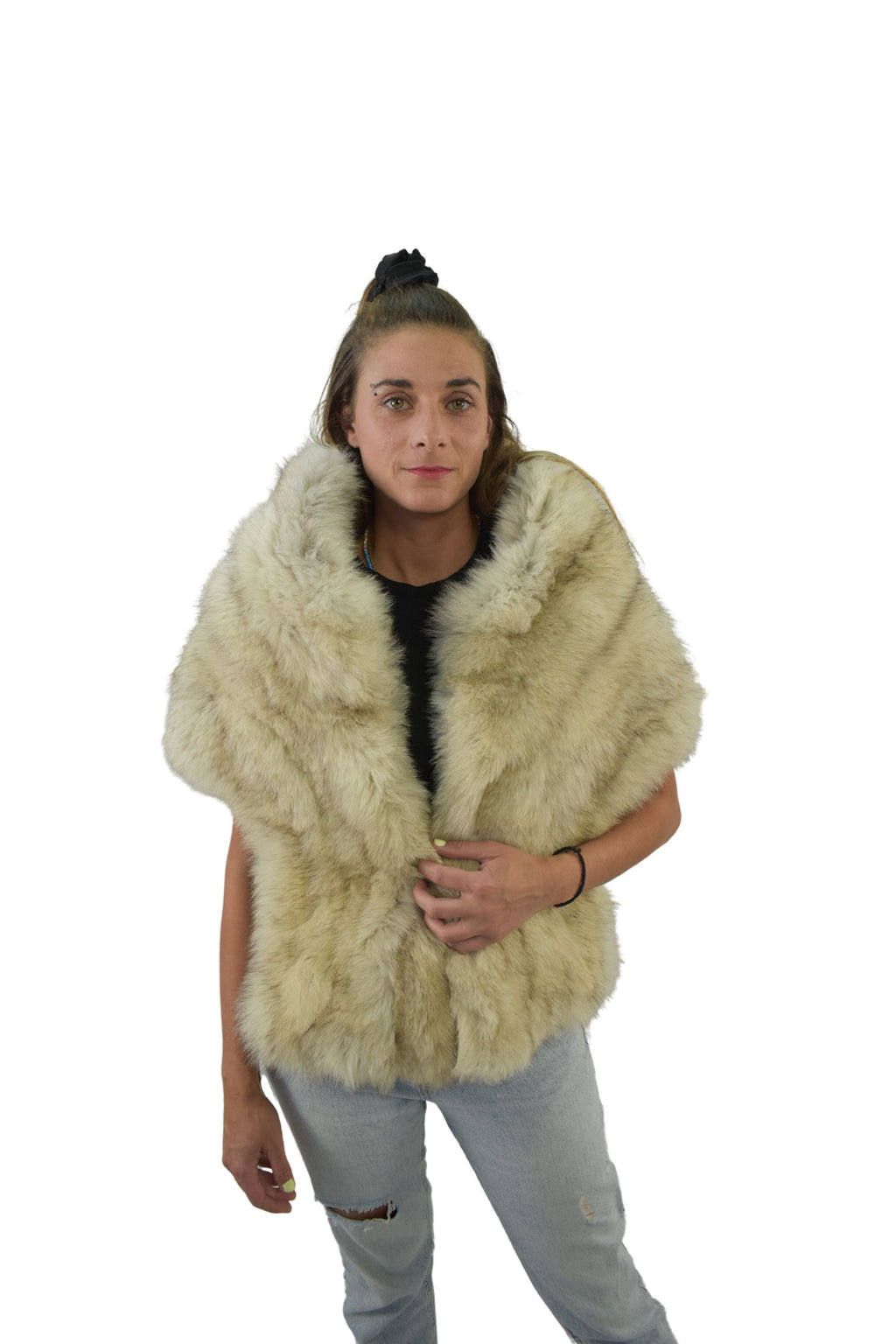 Fox Fur Stole | Natural Fox Fur etole | Fur Stole Fur Wedding | Fur Wrap | Fox Fur Collar | Gift For her