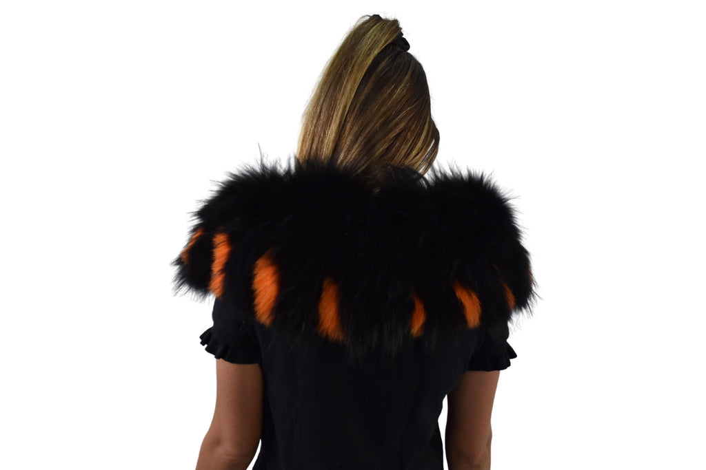 Fox Fur Collar, Natural  Fur collar. Neck Wrap, Fur Scarf. Fur Wrap, Handmade Fur Collar