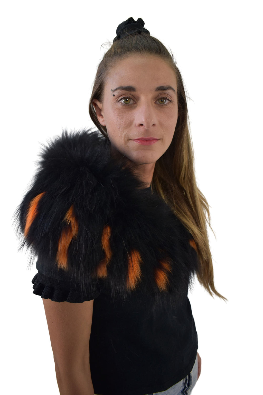 Fox Fur Collar, Natural  Fur collar. Neck Wrap, Fur Scarf. Fur Wrap, Handmade Fur Collar