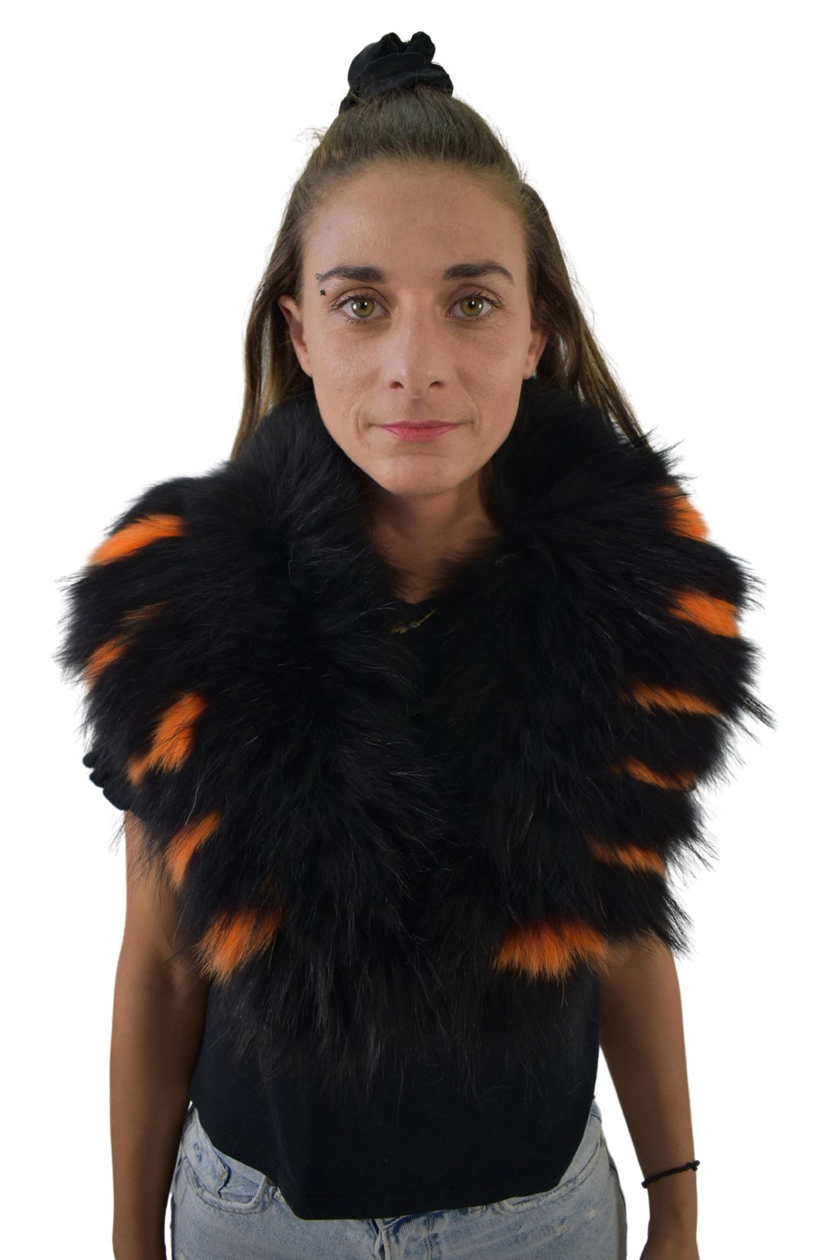 Fox Fur Collar, Natural  Fur collar. Neck Wrap, Fur Scarf. Fur Wrap, Handmade Fur Collar