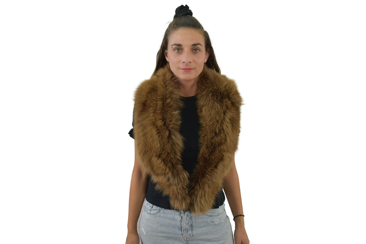 Fox Fur Collar . Real Big Fur Collar . Detachable Fur Colar . Fox Collar . Gift For Her