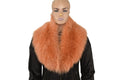 Fox Fur Collar, Orange Fur collar. Neck Wrap, Fur Scarf. Fur Wrap, Handmade Fur Collar