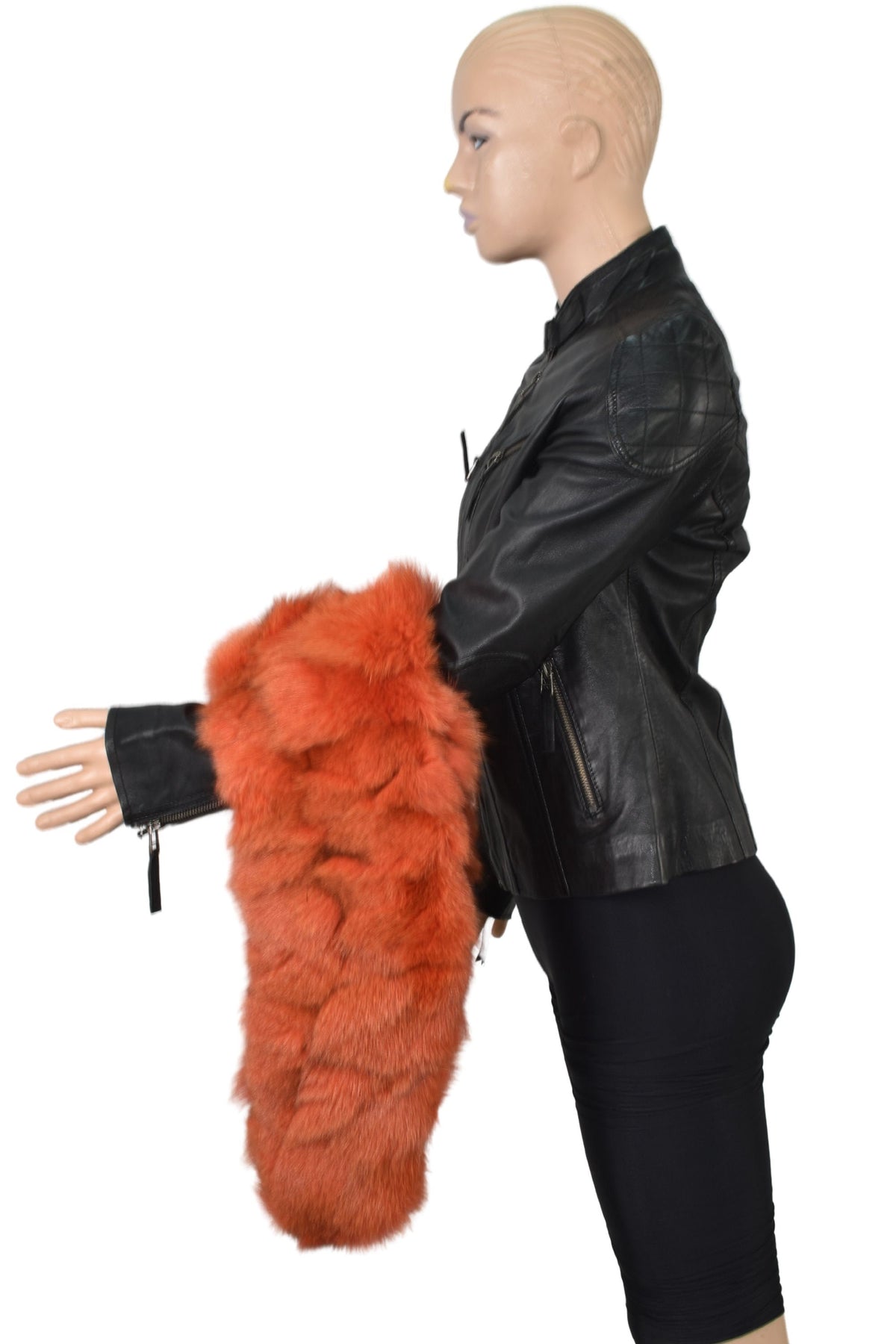Orange Fox Fur Collar,Natural Fur collar, Neck Wrap, Fur Scarf. Fur Wrap, Handmade Fur Collar
