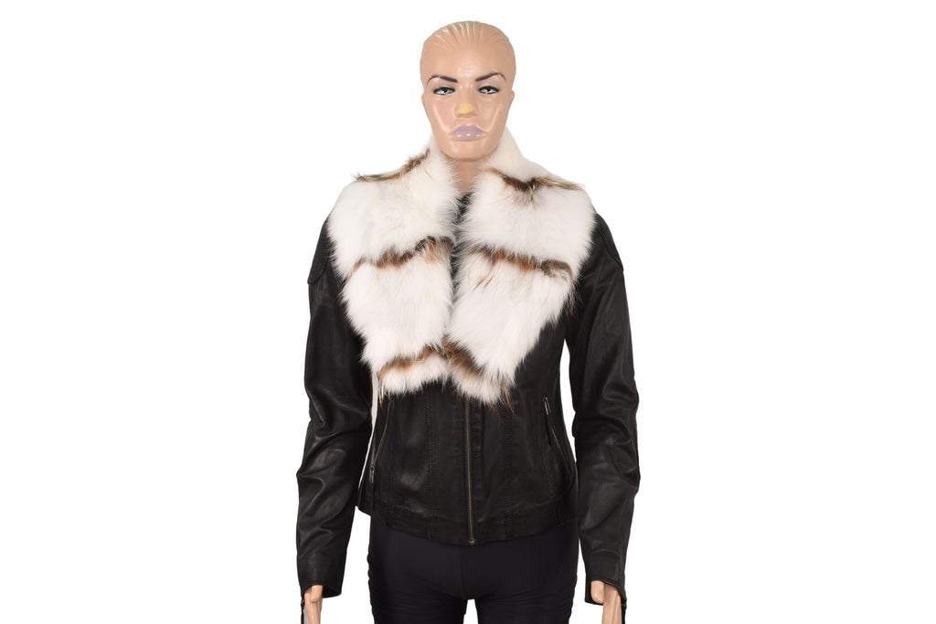 Fox Fur Collar , White Fur collar, Neck Wrap, Fur Scarf. Fur Wrap, Handmade Fur Collar