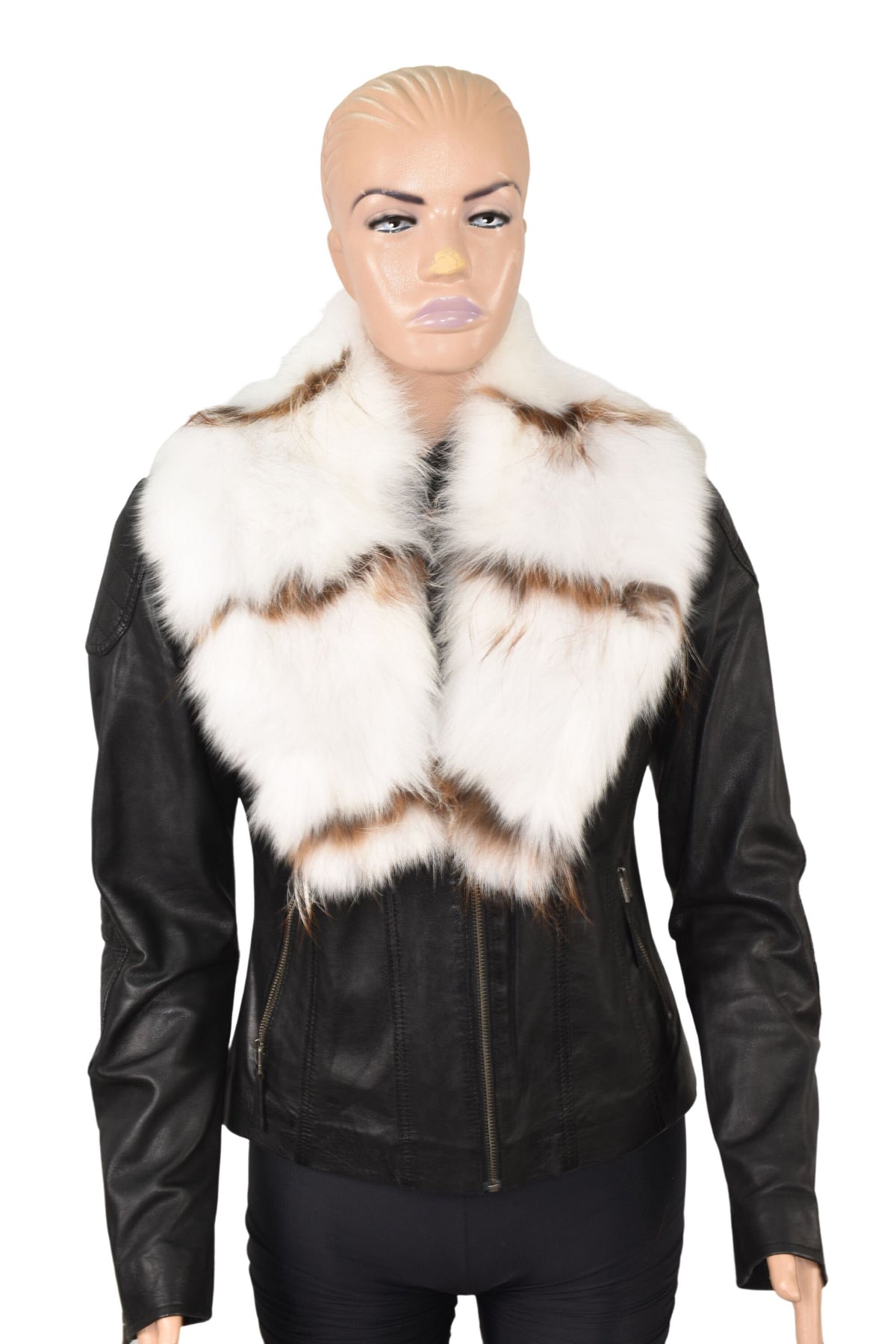 Fox Fur Collar , White Fur collar, Neck Wrap, Fur Scarf. Fur Wrap, Handmade Fur Collar